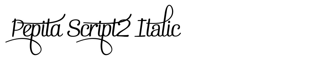 Pepita Script2 Italic